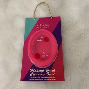 Nicole Miller Pink Makeup Brush Cleaning Bowl